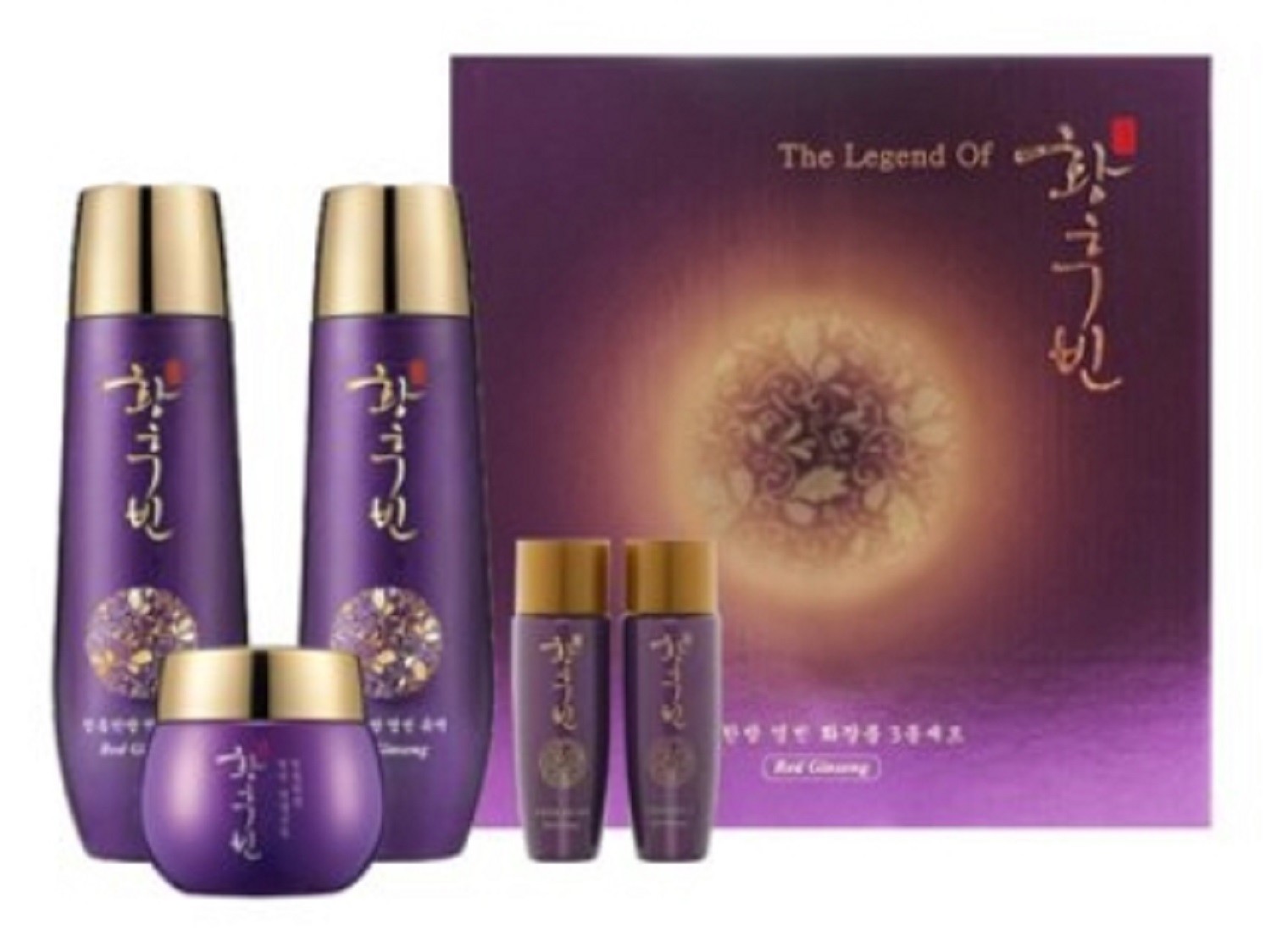 Korea cosmetic The legend of Empress Red ginseng 3pcs set skin Emulsion cream