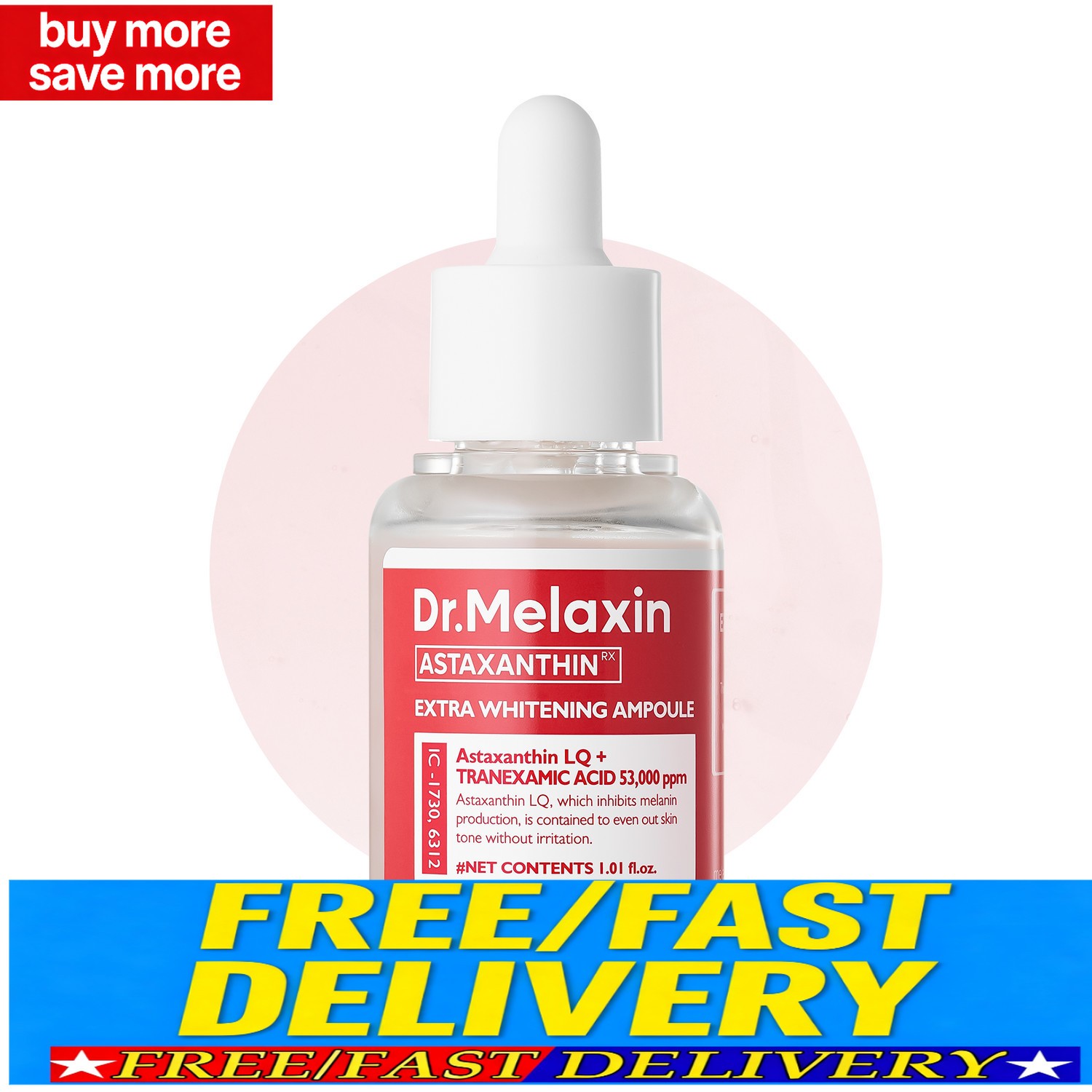 Astaxanthin Dr.Melaxin Extra Whitening Ampoule 1.01 fl oz