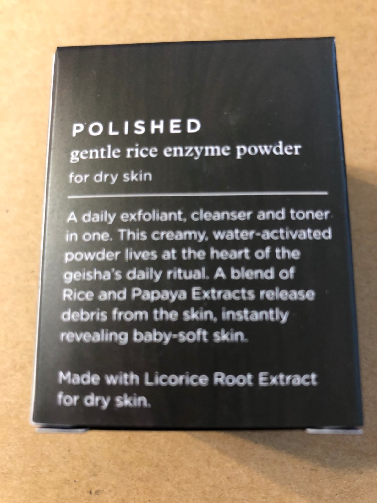 NIB TATCHA GENTLE RICE ENZYME POWDER, 0.35OZ/10G