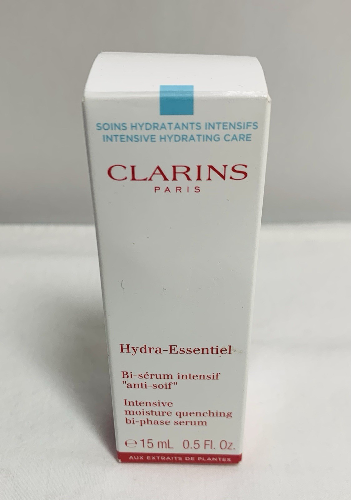 Clarins Hydra-Essentiel Bi-Phase Serum Travel Size New in Box $29.50 Value