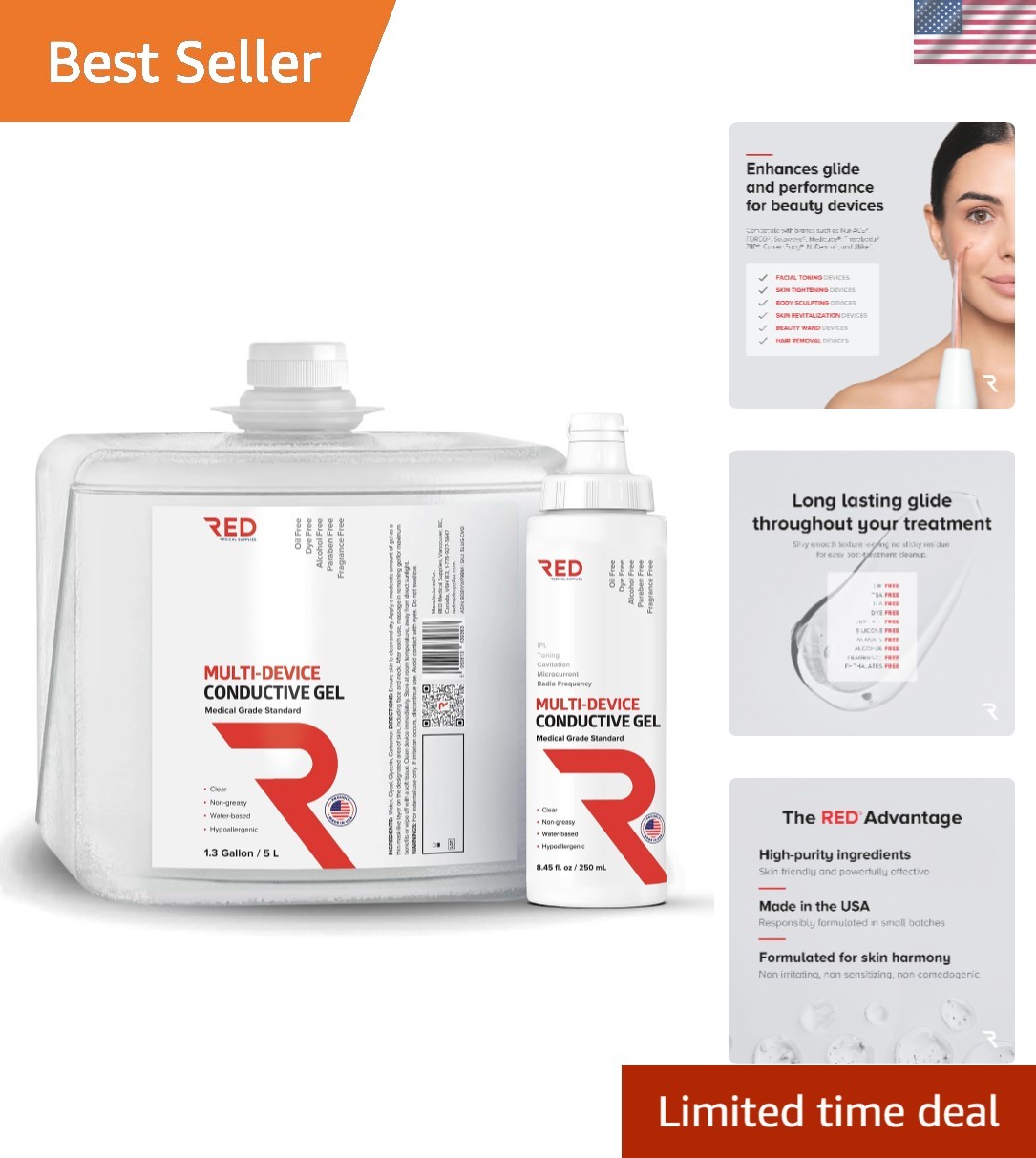 Water-Based Conductive Gel for Superior Device Performance – 96% Organic Formula