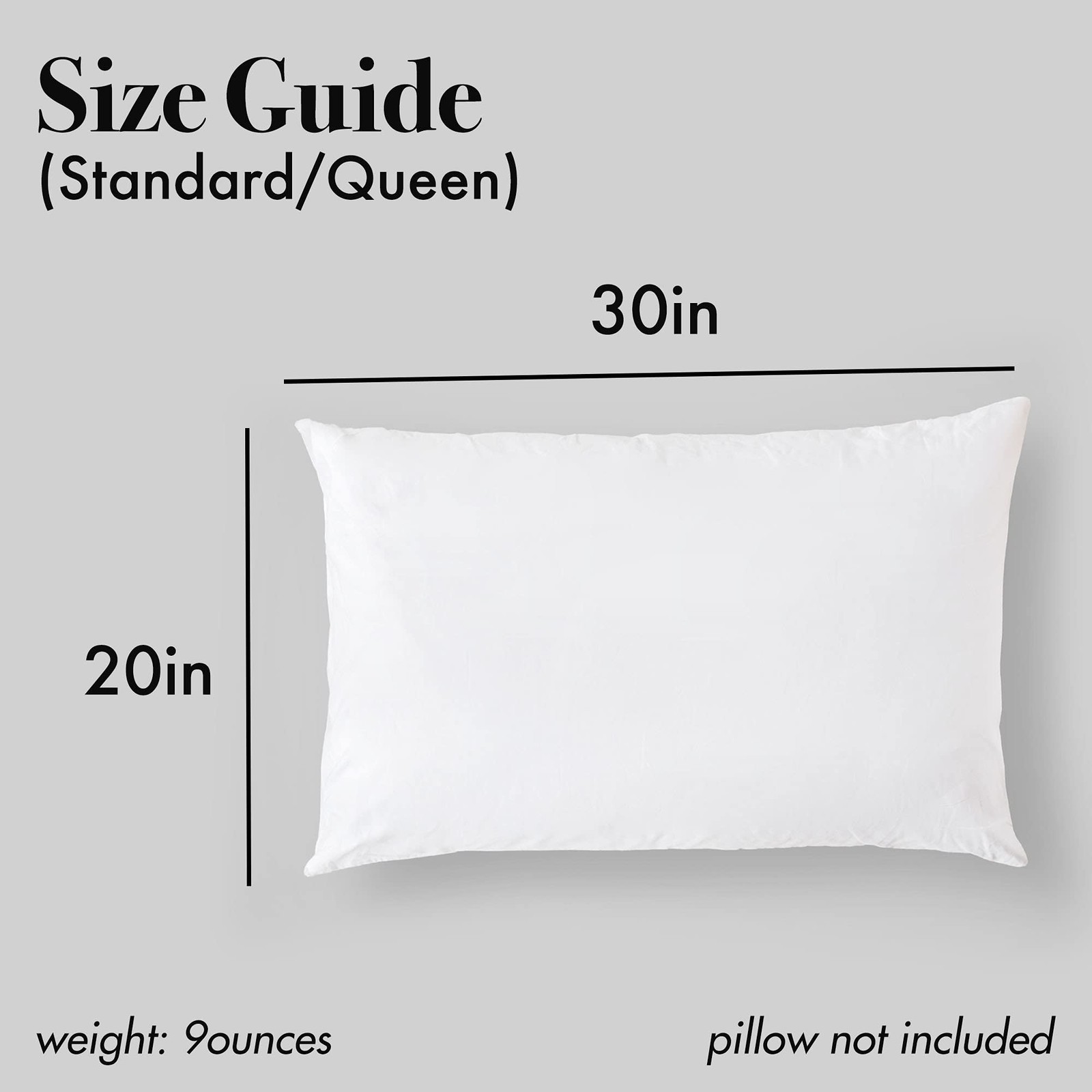 100% Mulberry Silk Pillowcase, Queen Pillowcases for Skin Care and Healthy Ha…