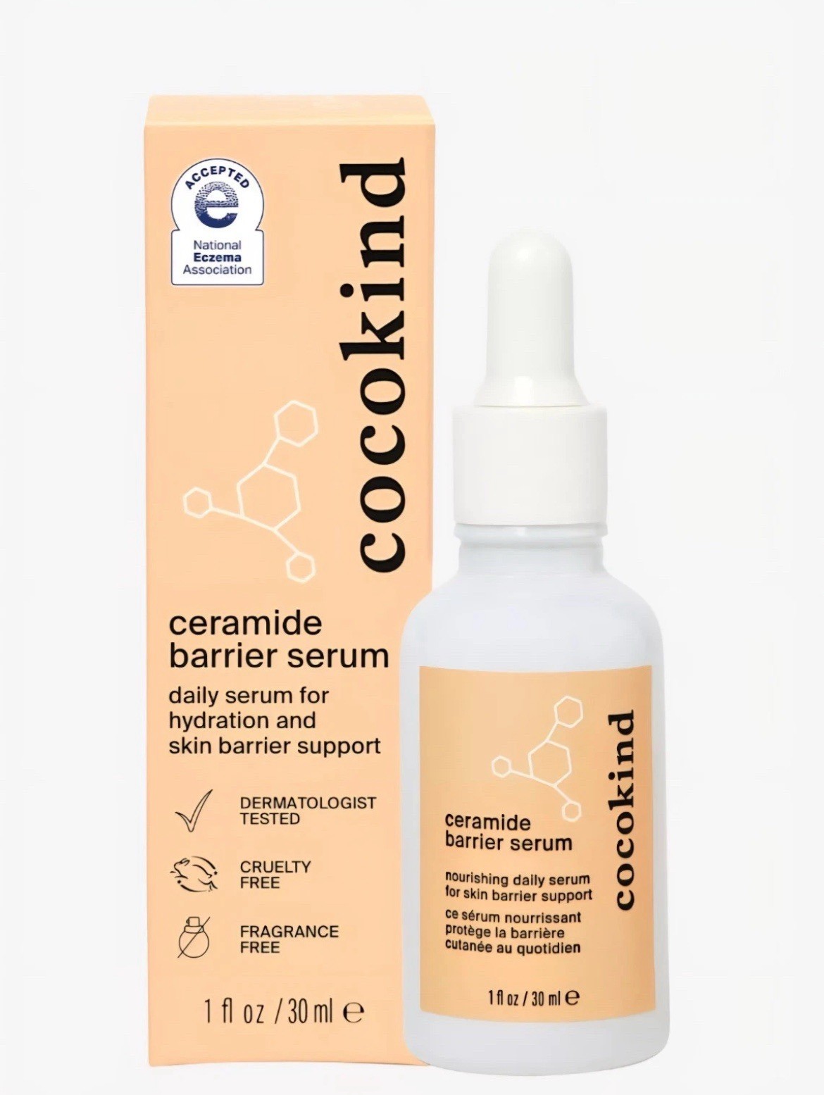Cocokind Ceramide Barrier Support Serum Nourishing Daily Serum 1 fl oz/30 ml