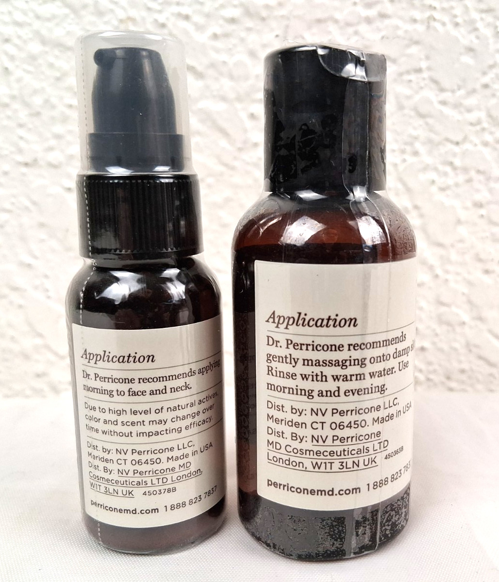 NEW Sealed PERRICONE MD High Potency Amine Face Lift 1fl oz & Facial Wash 2fl oz
