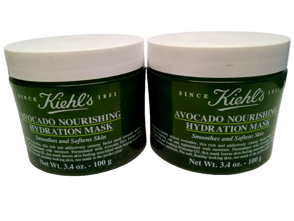 2 X KIEHL’S AVOCADO NOURISHING HYDRATION MASK NEW INNER SEALED