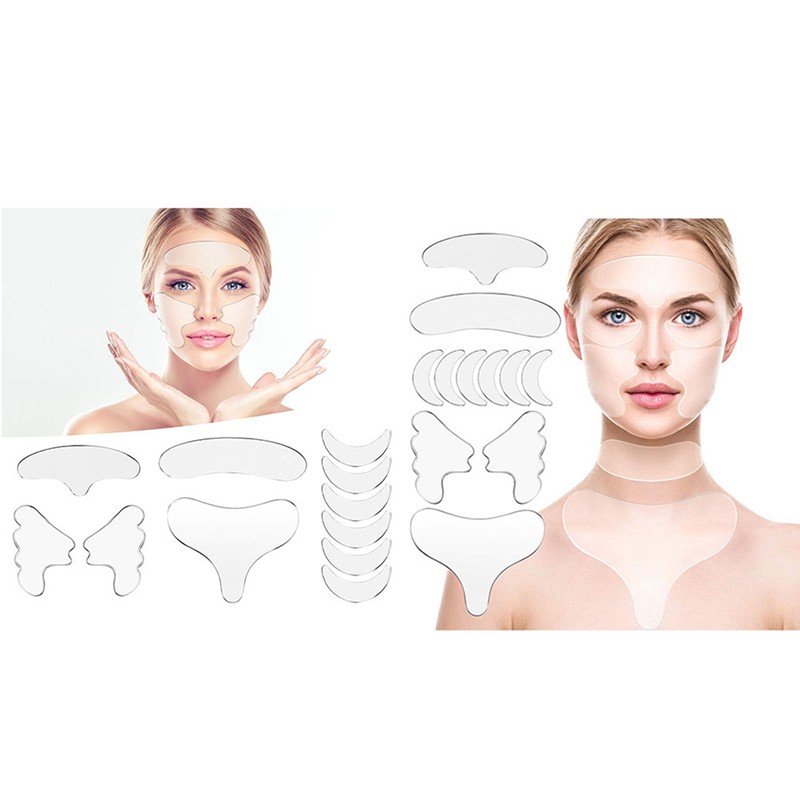 11/16pcs Silicone Face Eye Forehead Anti Wrinkle Patch Facial Lifting PadDLUKJHJ