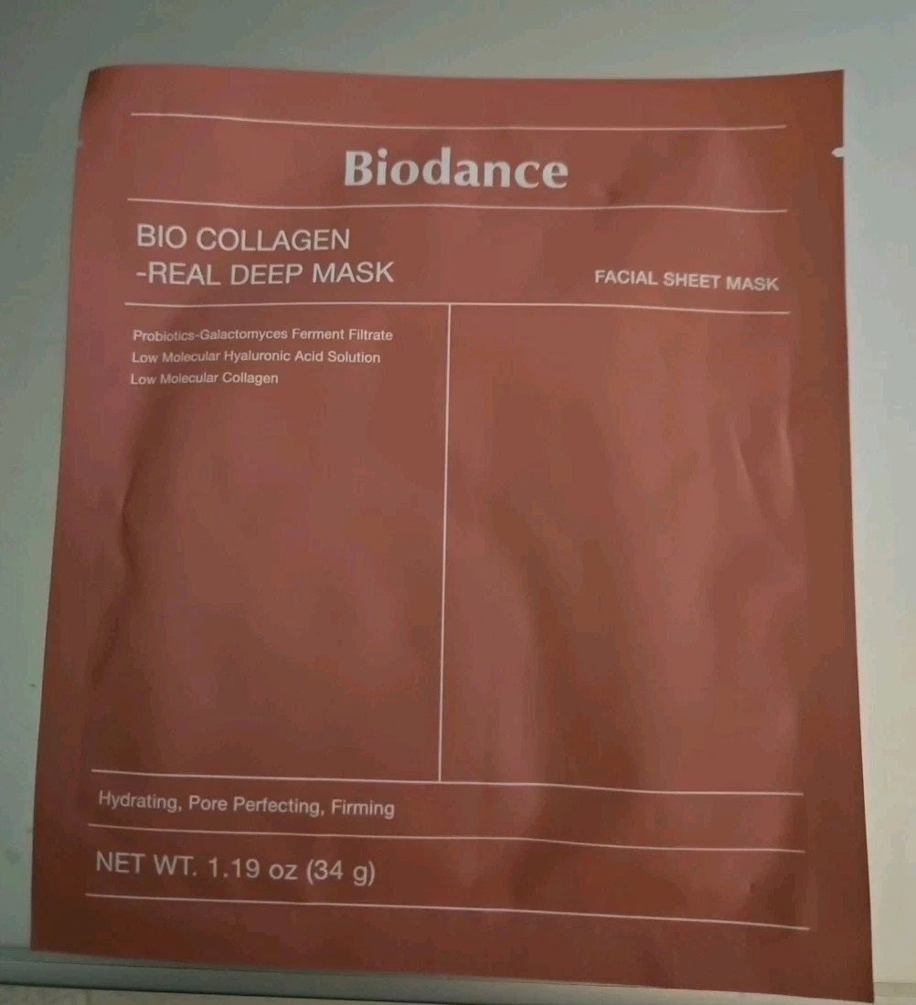 2-Pack Biodance Bio-Collagen Real Deep Korean Overnight Hydrogel Mask, Exp 11/27