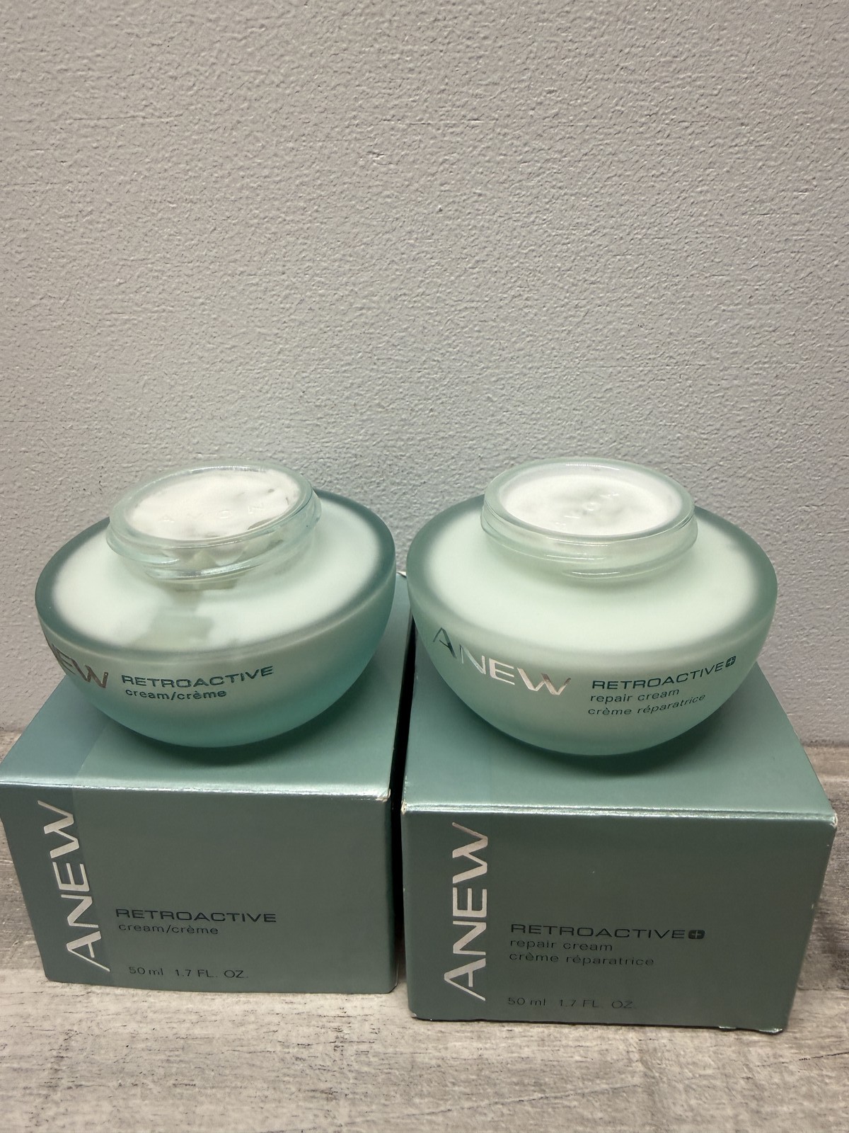 2x Anew Retroactive Repair Cream Creme 50ml 1.7oz Avon Anti-Aging Skincare NEW
