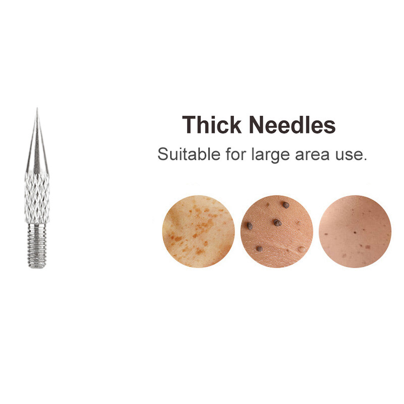 20/40/100Pcs Thick Needles for Laser Freckle Removal Wart Tag Tattoo Plasma Pen