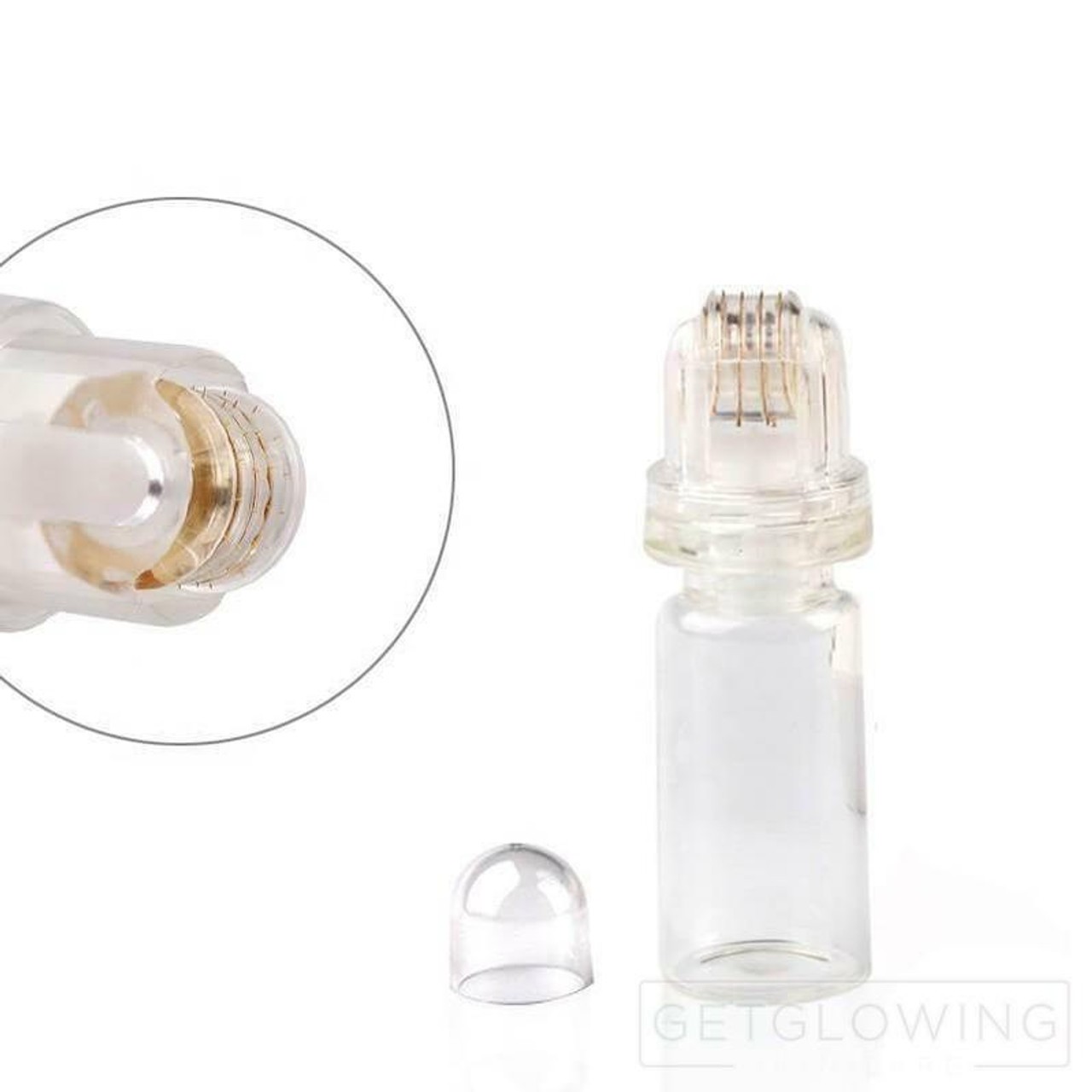 1Pcs 20/64Pin Titanium Roller Bottle for Skin Pore Tightening Fine Lines Remove