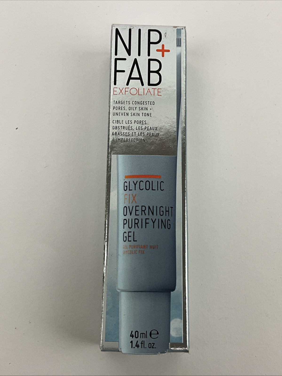 2 Pack NIP+FAB Exfoliate Glycolic Fix 1.4oz Overnight Purifying Gel