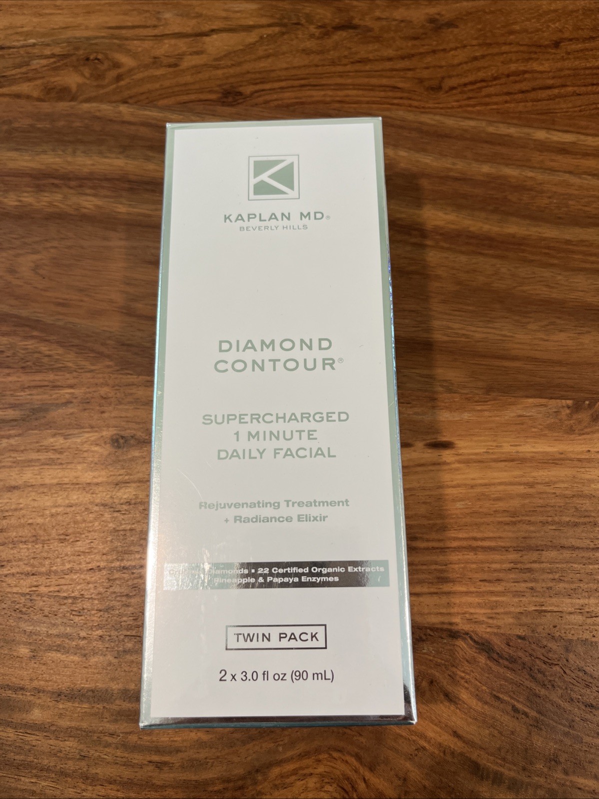 KAPLAN Diamond Contour Supercharged 1 Min Daily Facial TWIN PACK 3 Oz Each NEW