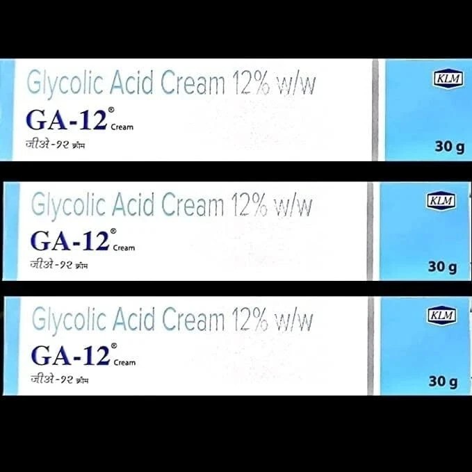 GA-12 Glycolic Acid Cream (Pack of 3) – For Blemish Removal & Glowing Skin