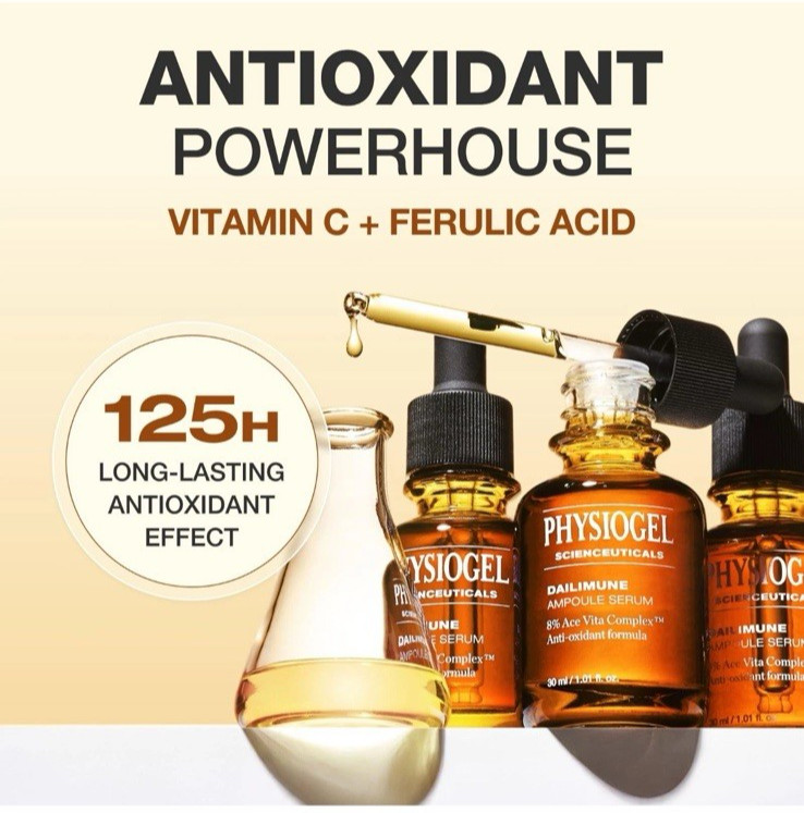 NEW Sealed – PHYSIOGEL Ampoule Vitamin C Face Serum, Skin Barrier Antioxidant