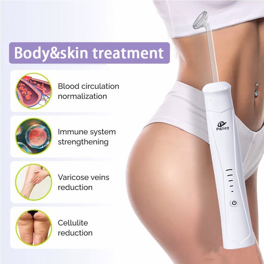 High Frequency Facial Machine – at Home Face Skin Wand Device with 4 Glass Tubes