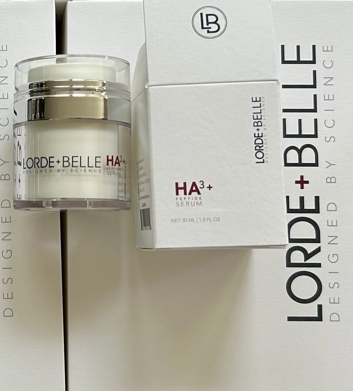 NIB Lorde + Belle 1 oz HA3 + Peptide Serum – Hyaluronate Acid Award Winning! $69