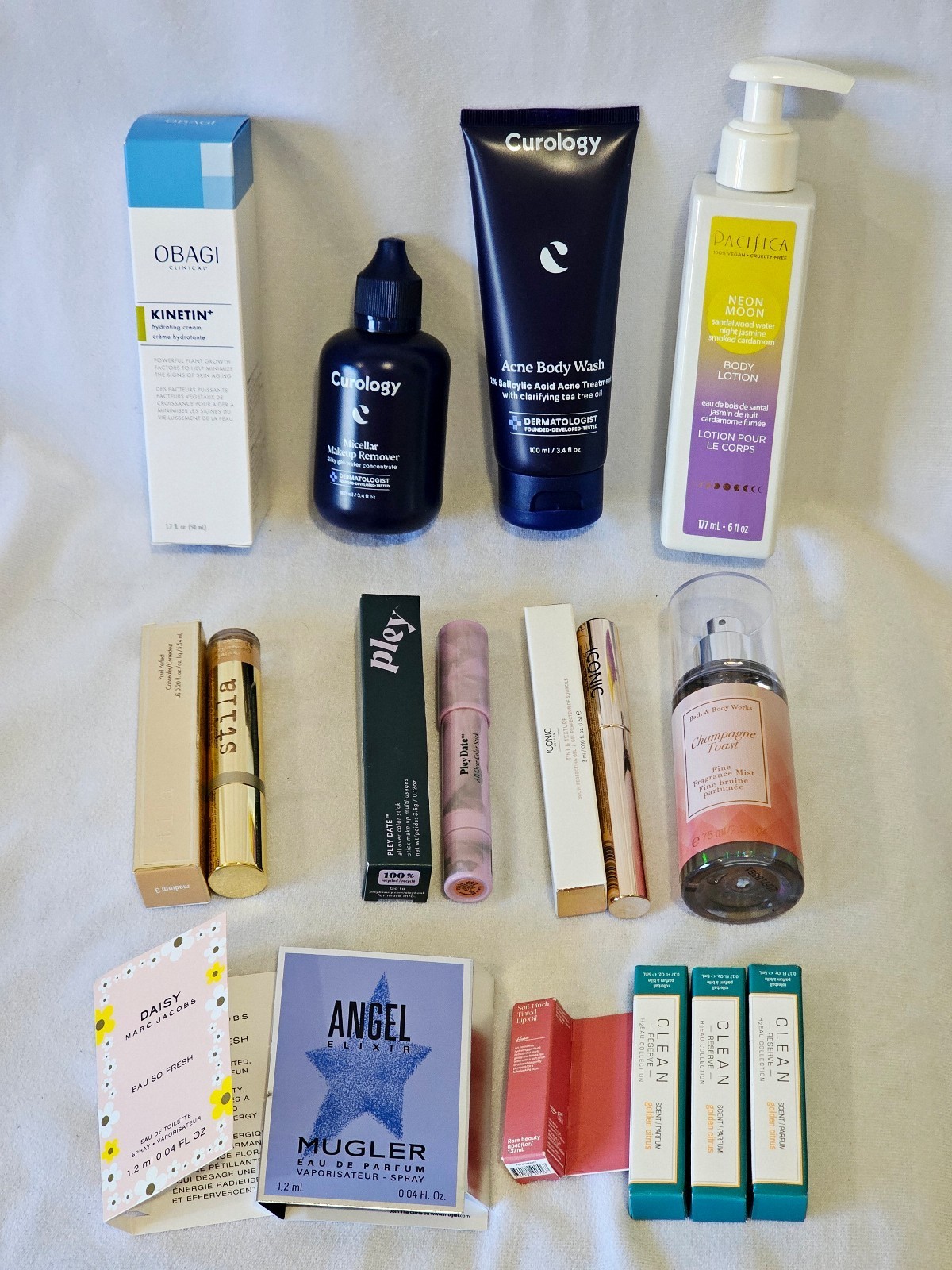 high end skincare & make up Bundle, mixed lot curology, rare, stila, iconic