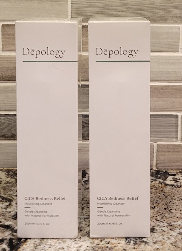 2X DEPOLOGY CICA REDNESS RELIEF NOURISHING CLEANSER 6.76 FL OZ