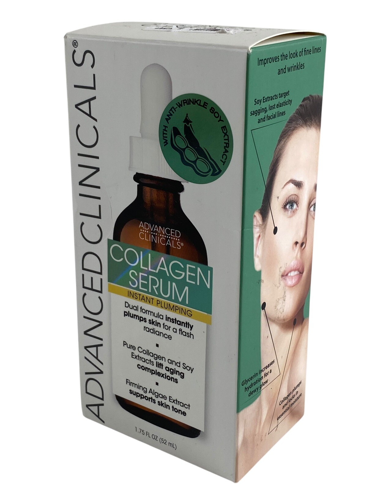 Advanced Clinicals Collagen Instant Plumping Serum 1.75 Fl Oz (52mL) New In Box