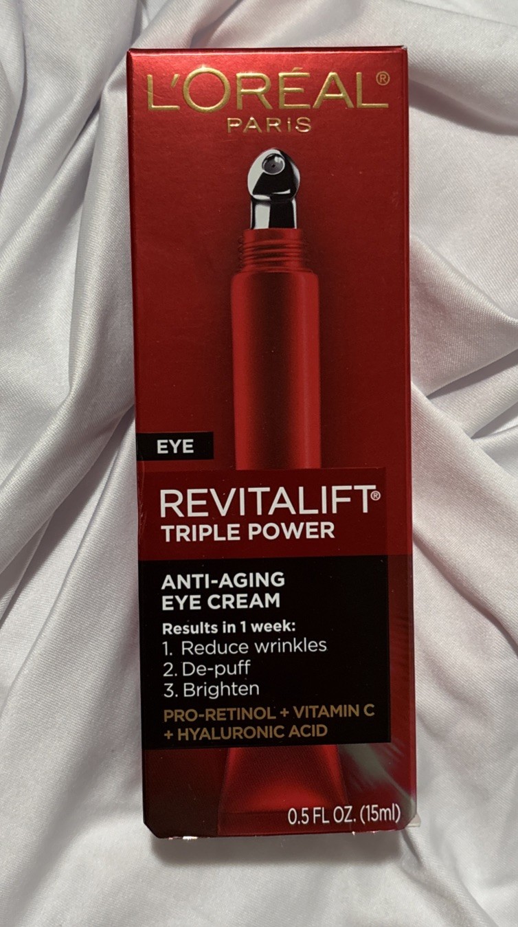 New! L’Oreal Revitalift Triple Power Anti-Aging Eye Cream Pro-Retinol Vitamin C