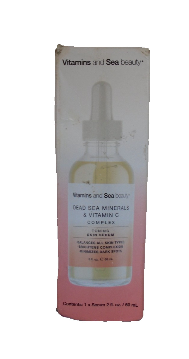 Vitamins and Sea beauty Dead Sea Minerals & Vitamin C Toning Serum – 2 fl oz.