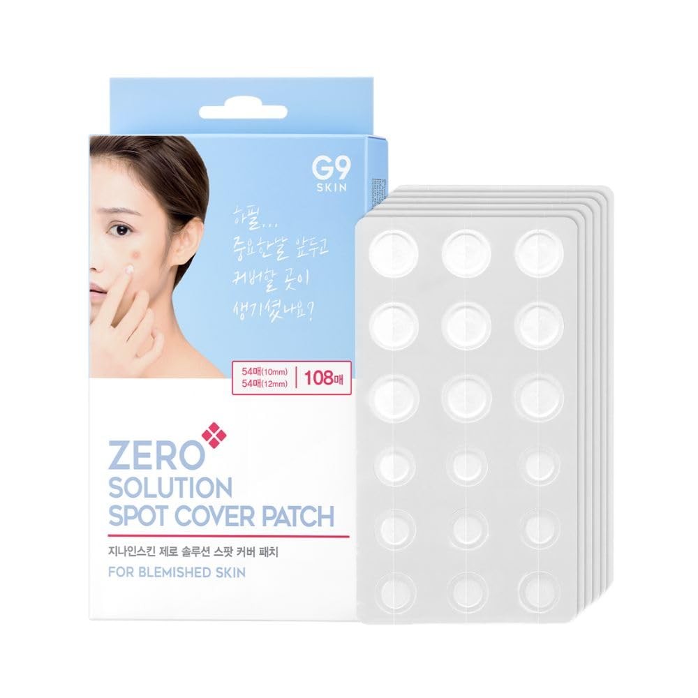 Zero Solution Spot Cover Patch – Hydrocolloid Pimple Patch, 108 Invisible Acn…