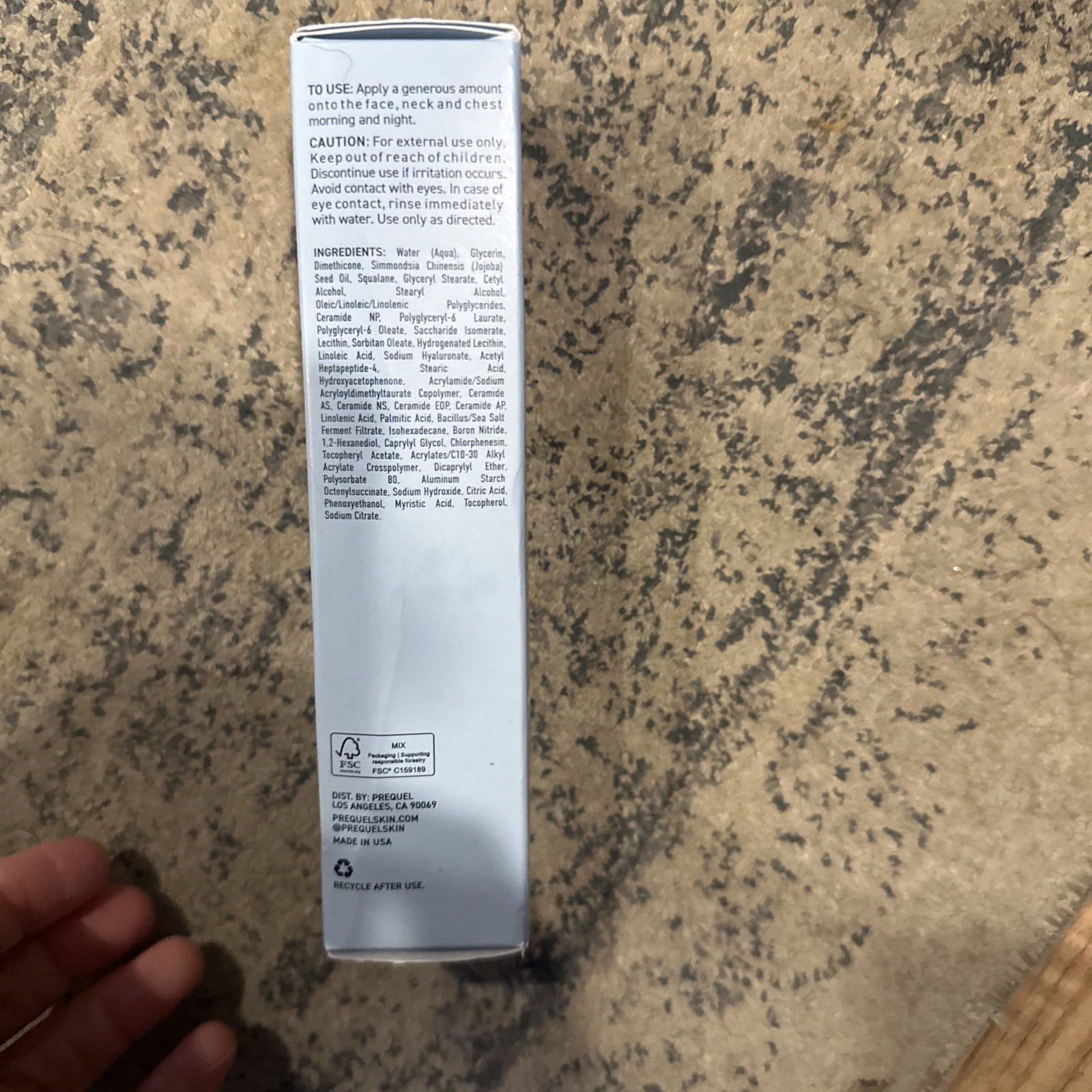 Prequel AM/PM Modern Moisturizer Hydrating Face Cream With Peptides & Ceramides