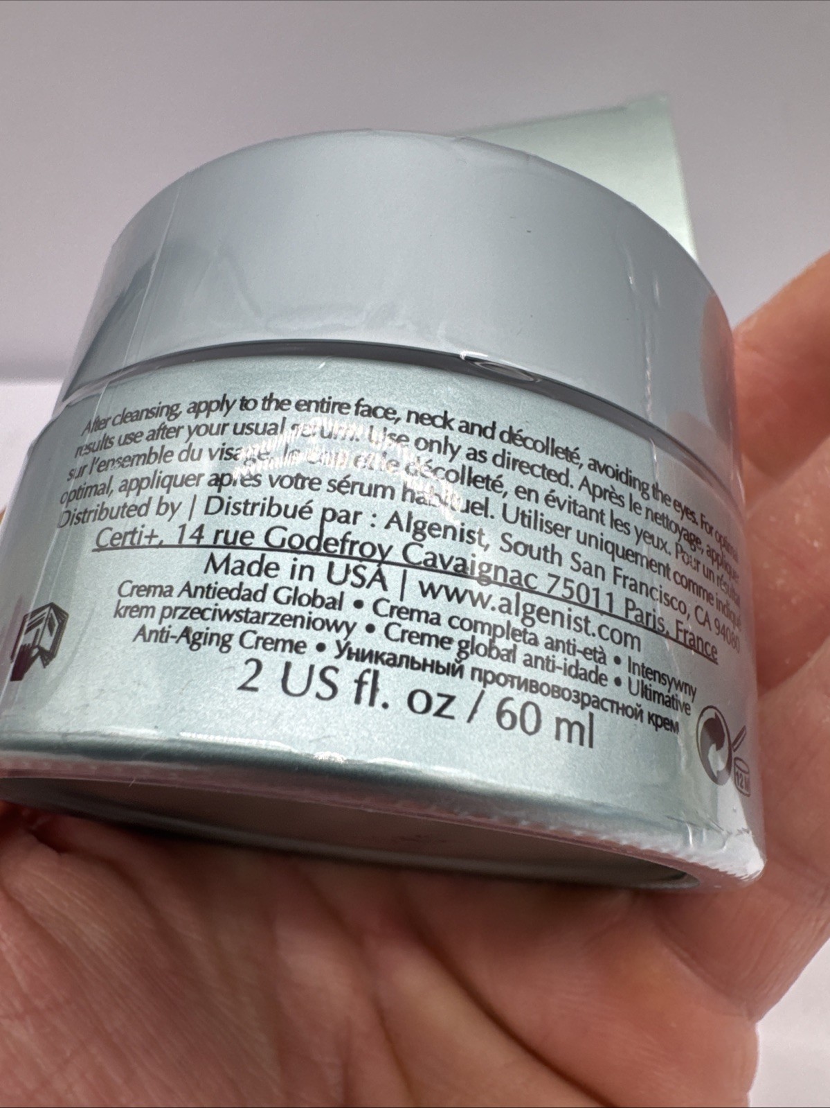ALGENIST GENIUS Ultimate Anti-Aging Cream 60 ml / 2 Fl. Oz FACTORY SEALED