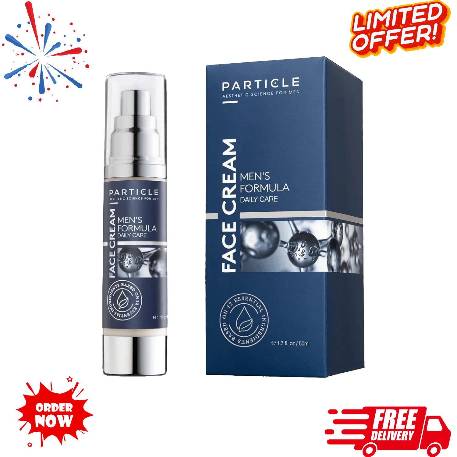 6-in-1 Men’s Anti-Aging Face Cream with Retinol + Peptides also Reduces Wrinkle