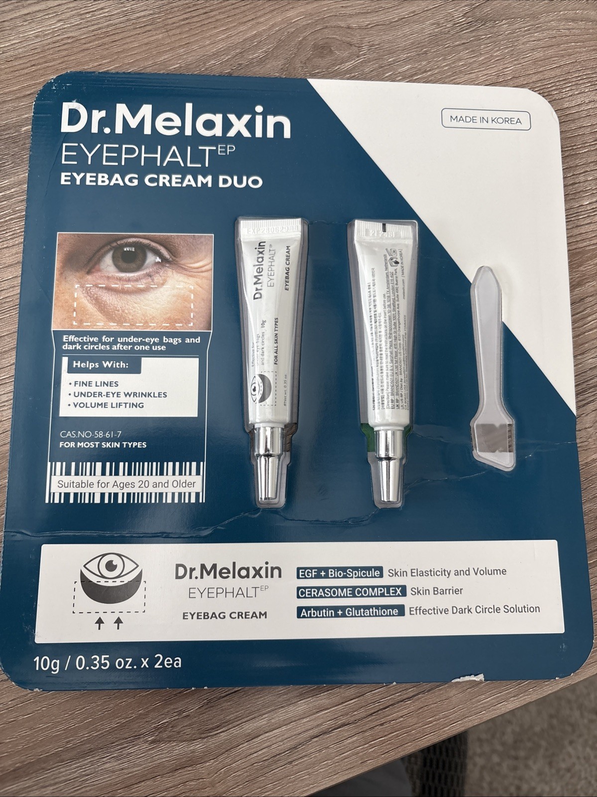 Dr.Melaxin Eyephalt Eyebag Eye Cream Korean Skincare 0.35oz – 10g – 2 Pack