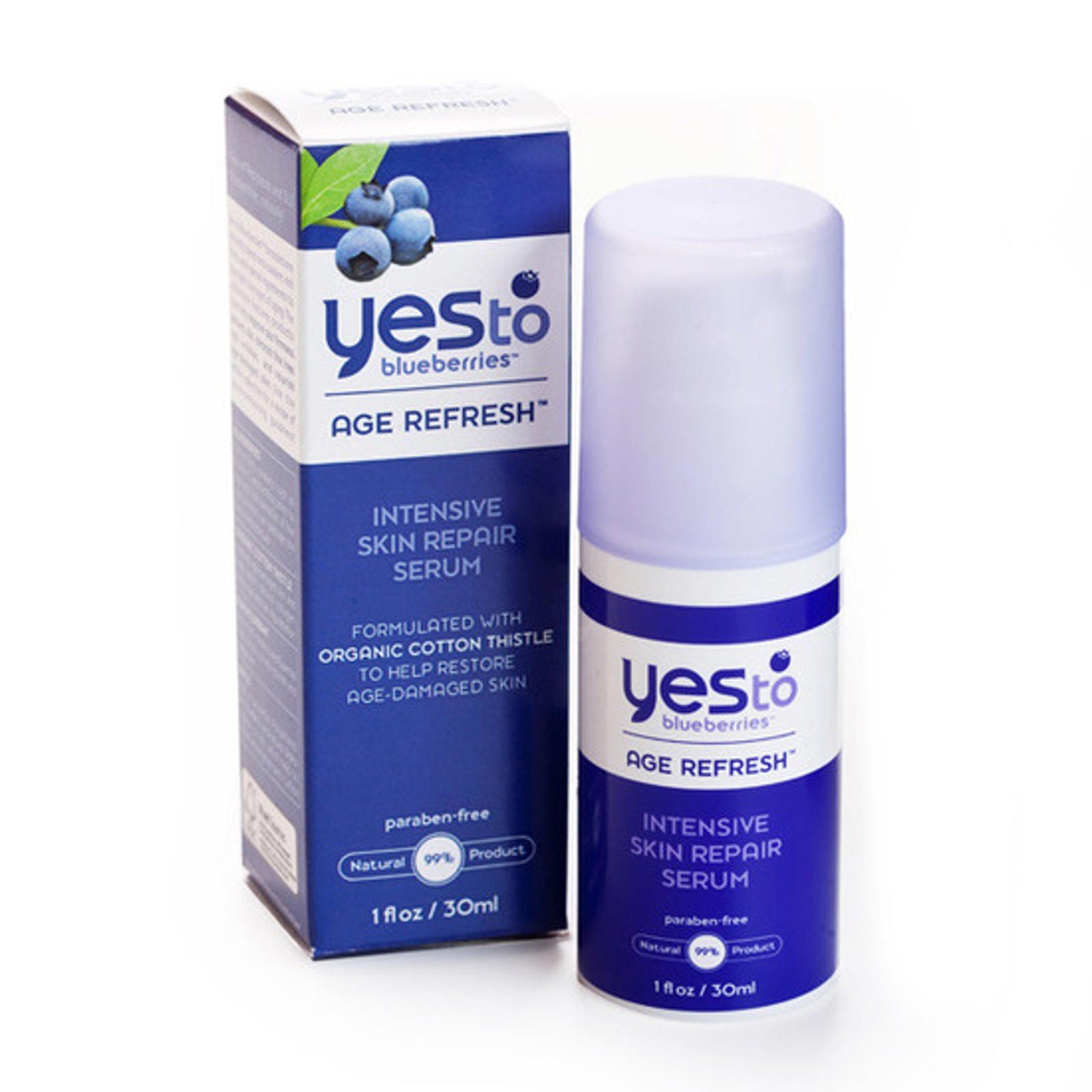 Yes To Blueberries Age Refresh Intensive Skin Repair Serum 1oz no box