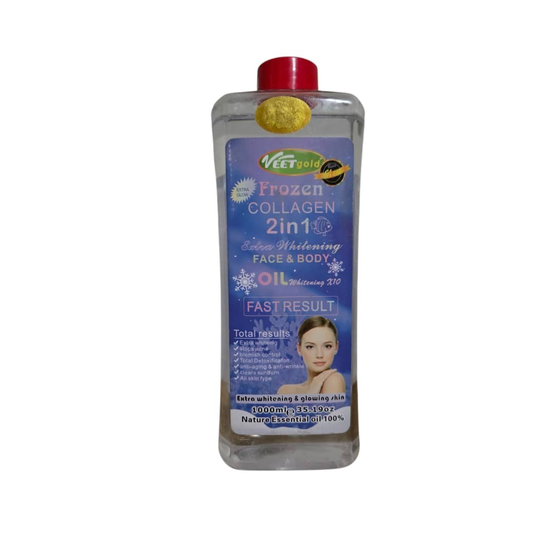 Veet gold Frozen collagen face and body corrector oil 1000ml