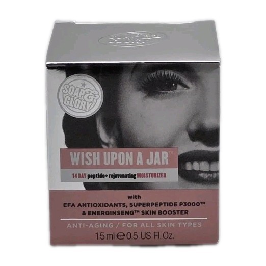 Soap & Glory Wish Upon A Jar Anti-Aging Daily Moisturizer .5 oz/15ml Mini Travel