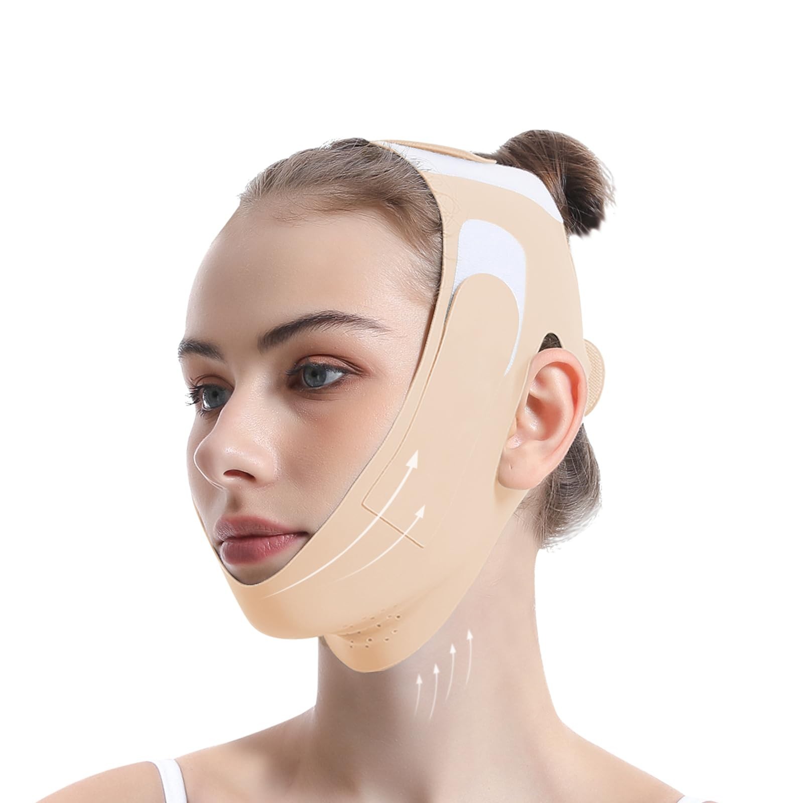 Adjustable V-Line Chin Lifting Mask, Breathable Double Chin Reducer Strap for Sl
