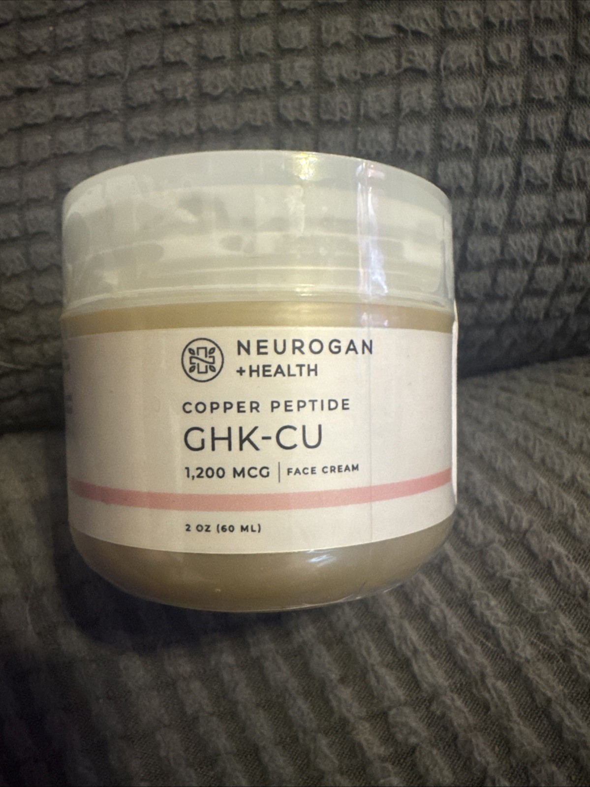 Neurogan GHK- Cu Copper Peptide Face And Neck Cream 1200mcg, 2oz Active Peptides