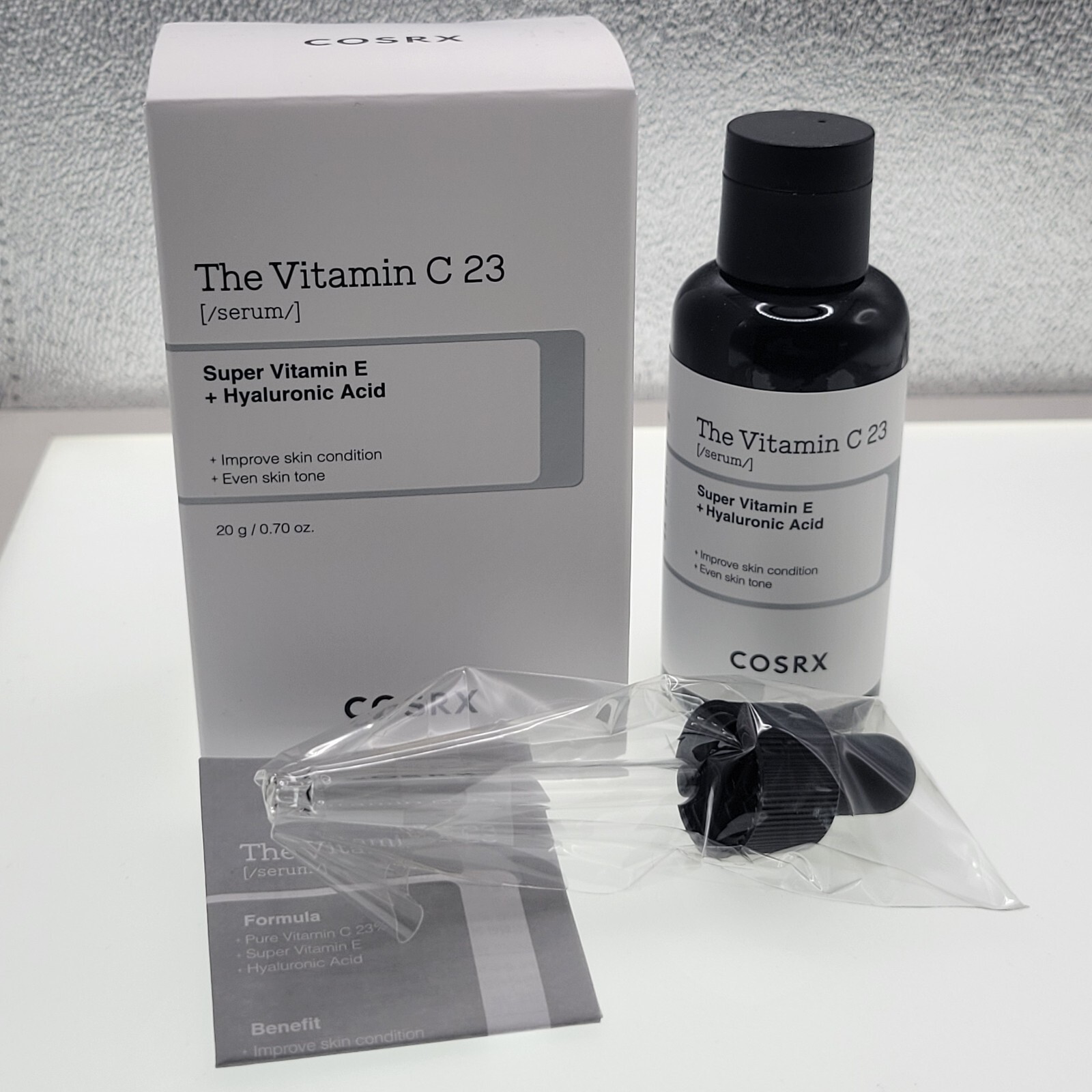 COSRX Pure Vitamin C 23% Serum Skin Brightener with Niacinamide, Hyaluronic Acid