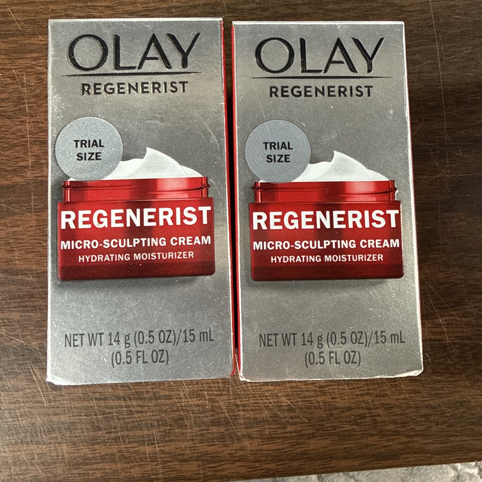 2 New Olay Regenerist Micro-Sculpting Cream Hydrating Moisturizer – 0.5oz Each