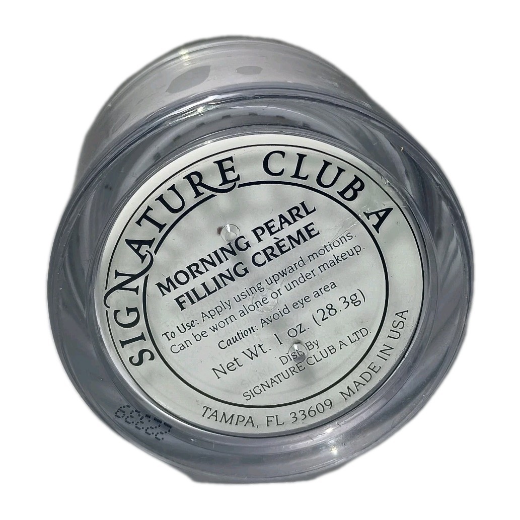 Signature Club A Morning Pearl Filling Creme 1 oz Sealed Brand New