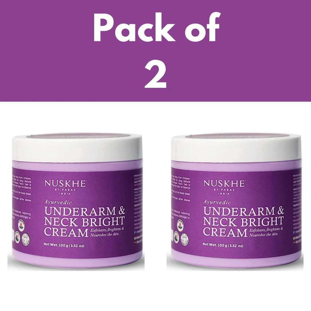 Nuskhe By Paras Underarm and Neck Bright Cream For Men & Women 100gm