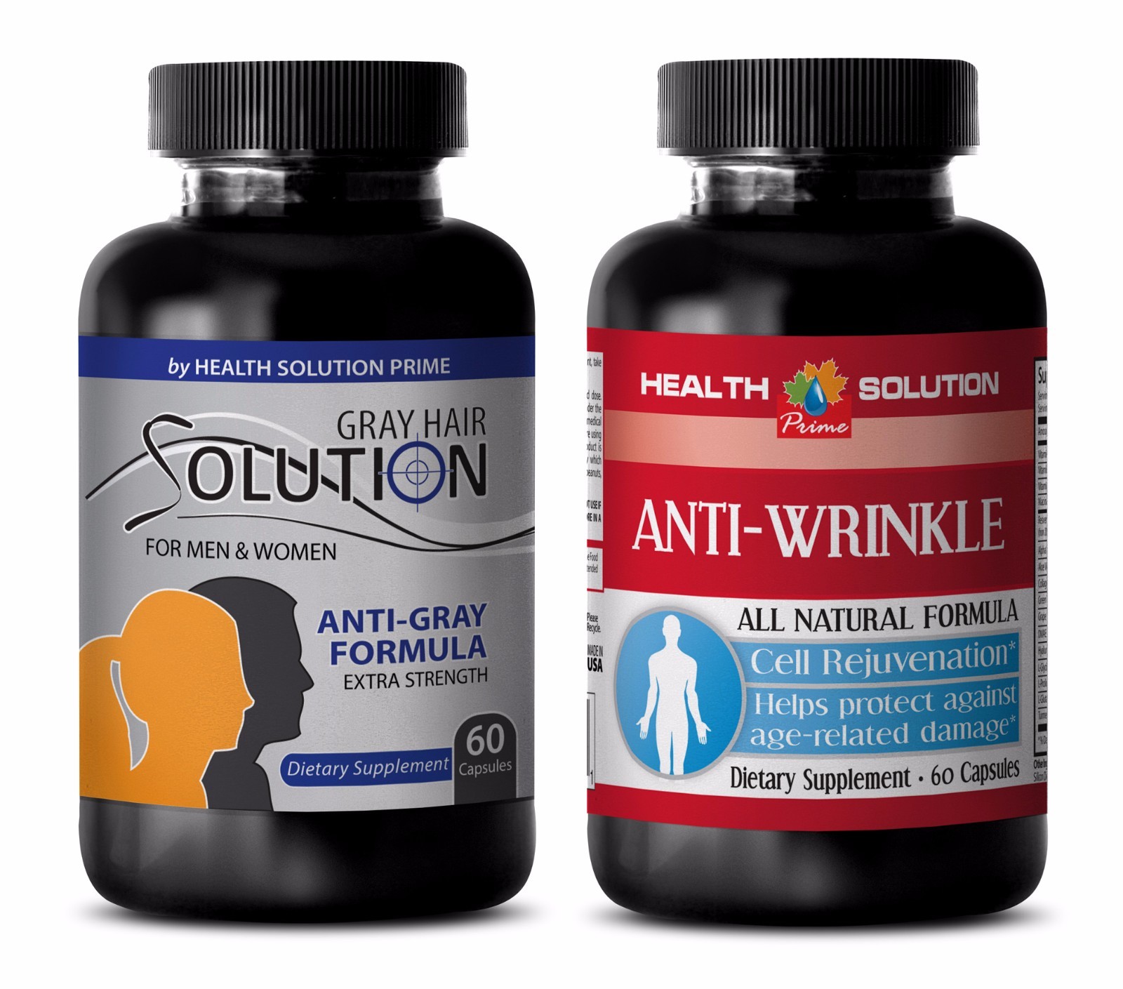 anti-aging supplement – ANTI GRAY HAIR – ANTI-WRINKLE COMBO 2B – saw palmetto su