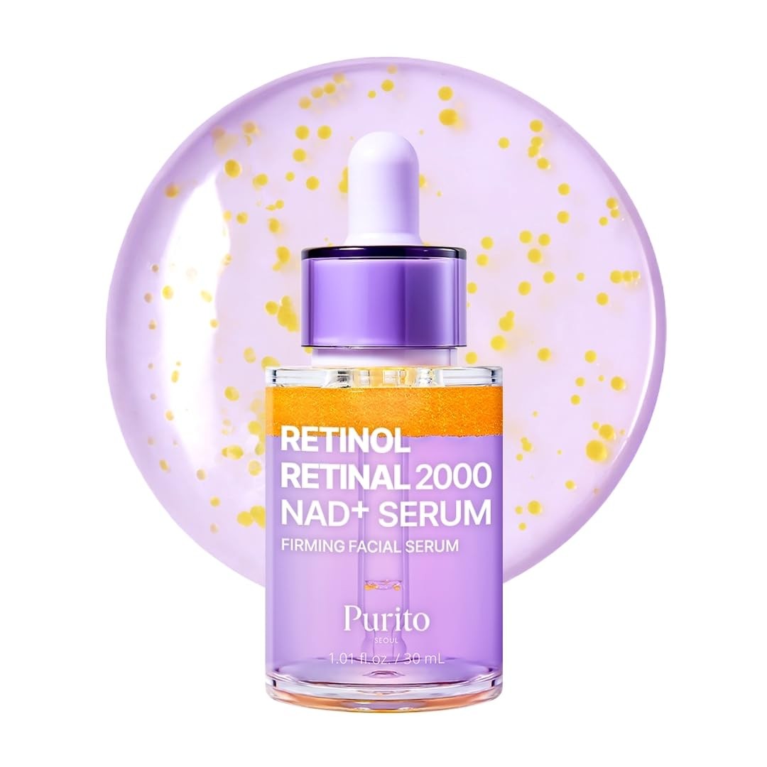 PURITO Retinol 0.1% Retinal 0.1% Anti-Aging Serum Fine Lines Korean Skincare 30m