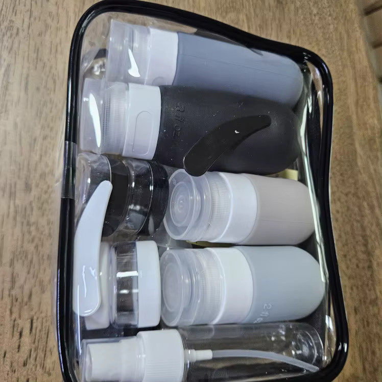 Travel Bottles Set TSA Approved Refillable Silicone Toiletry Containers 4 Pack