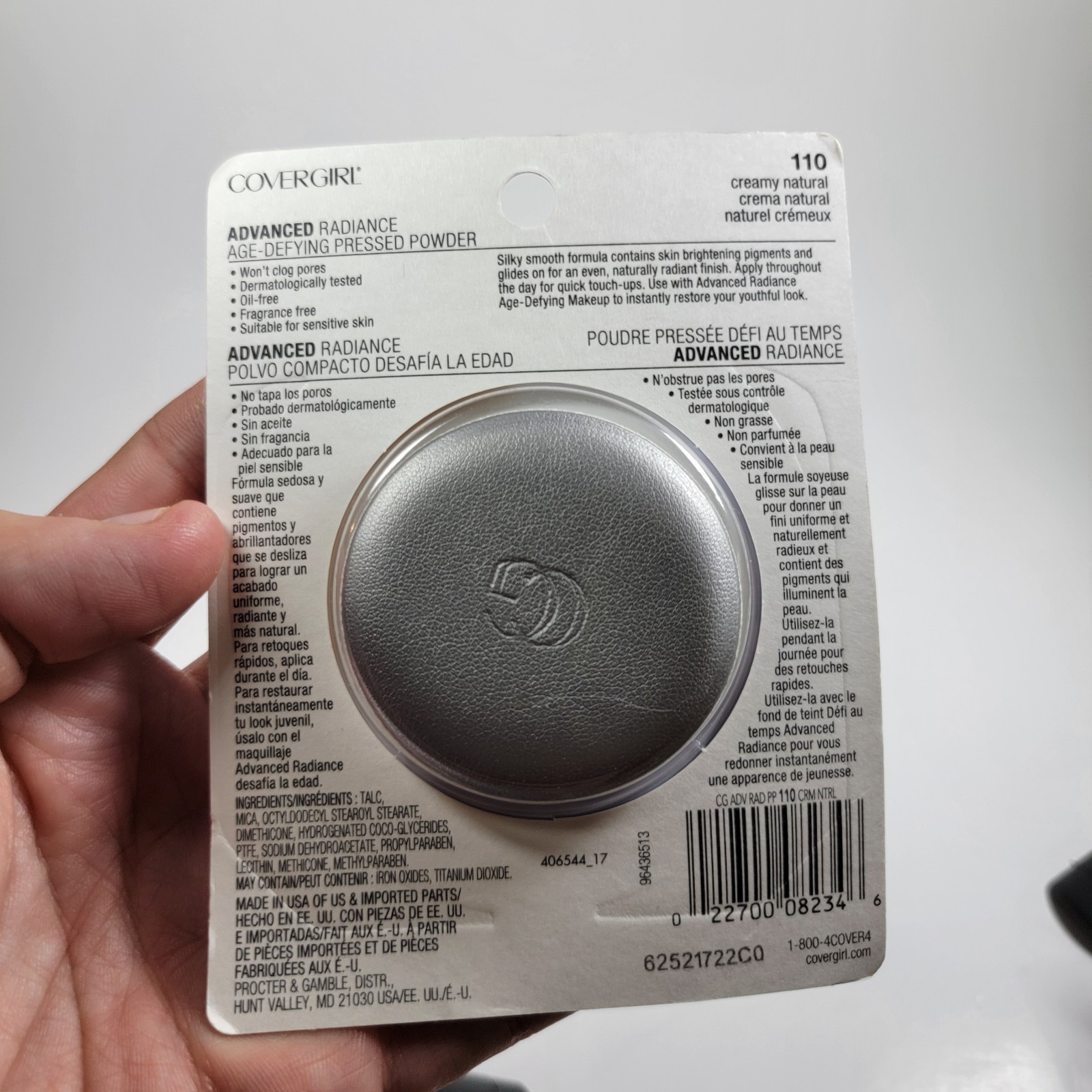 NEW RARE COVERGIRL ADVANCED RADIANCE AGE-DEFYING PRESSED POWDER 110 Creamy OLAY