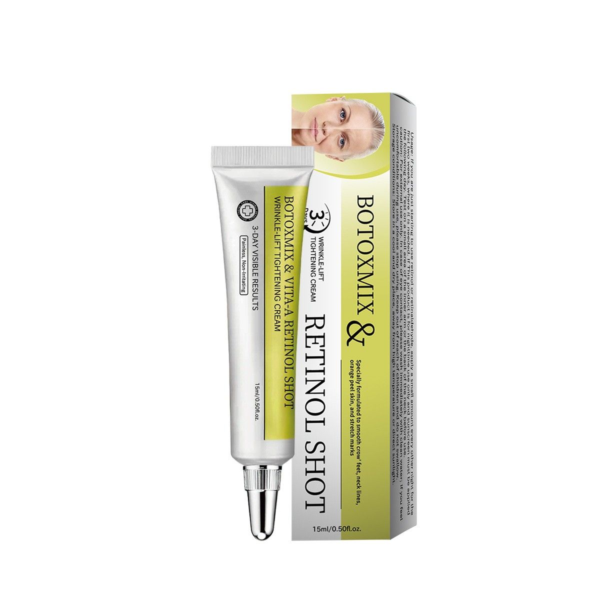 1~5 Pack Vita-A Retinol Firming Cream, Smoothing Daily Skin Care 15ml