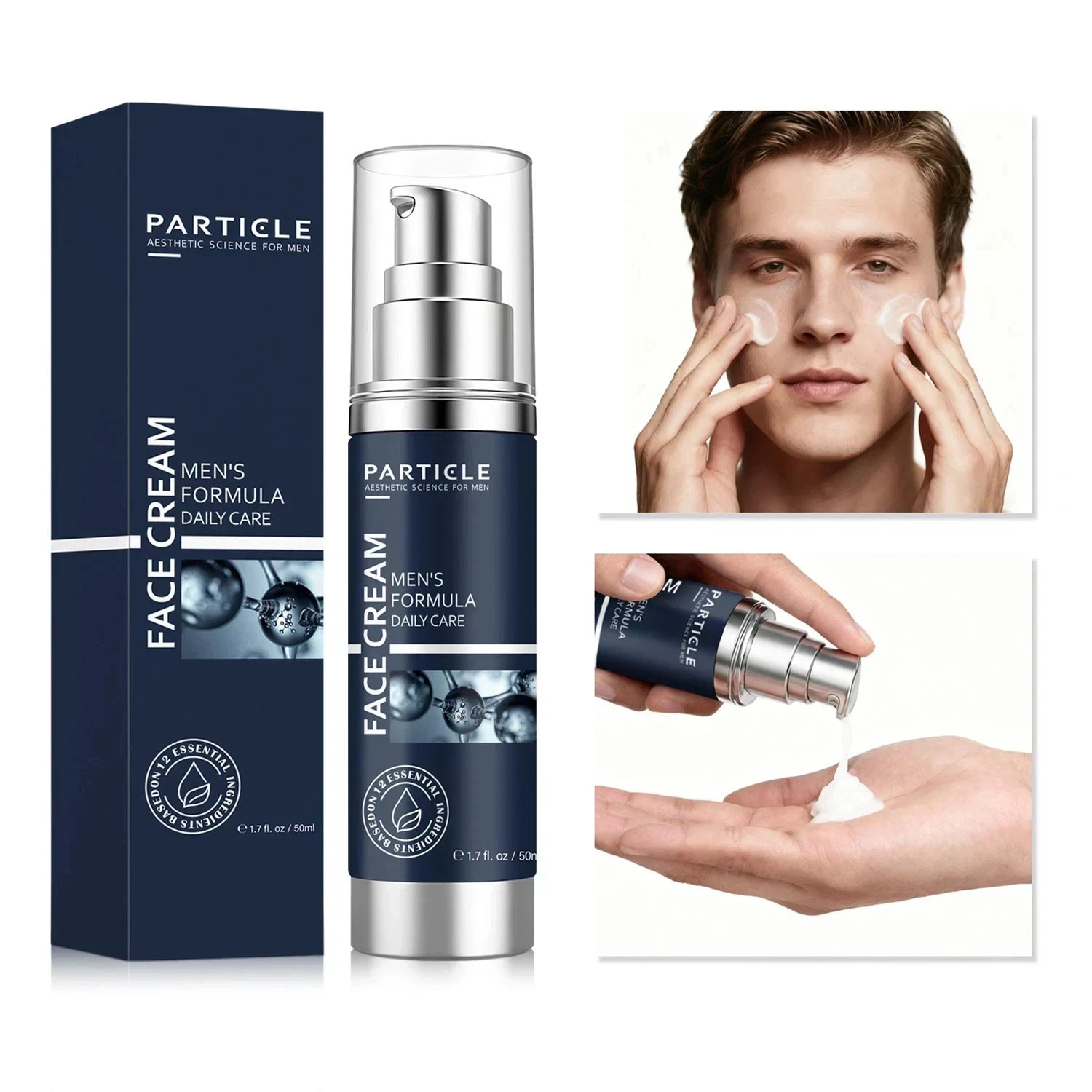 Particle Face Cream For Anti 6 In 1 Moisturizer Men Aging Cream Fights Eye Bags