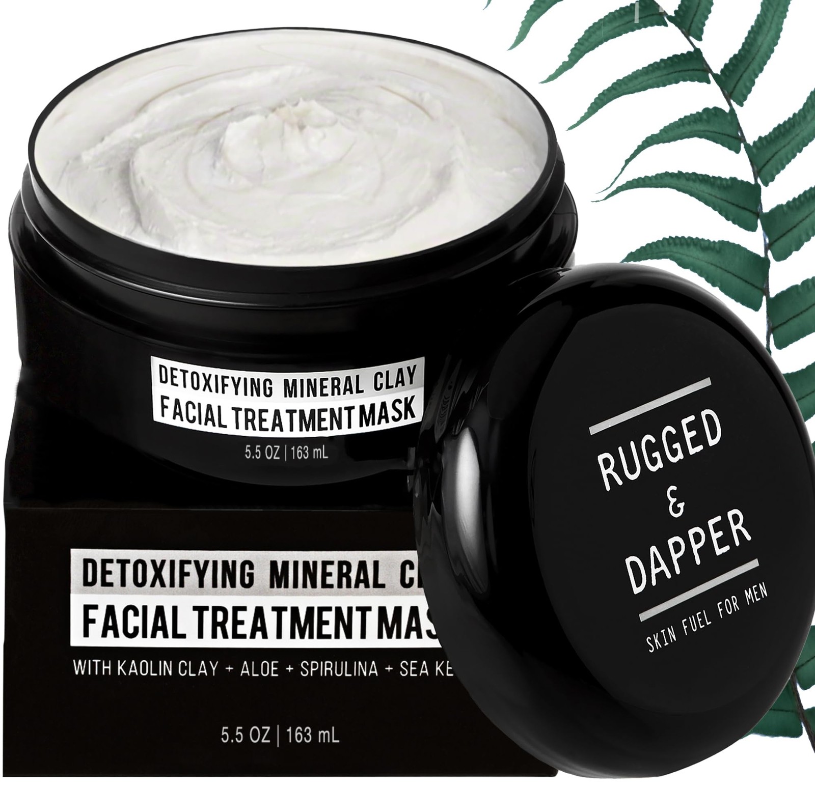 – Premium Face Mask for Men – Deep Pore Cleansing Treatment – with Kaolin Cla…