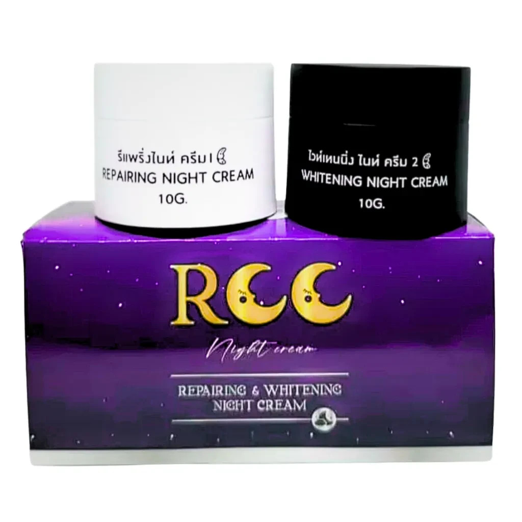 RCC Night Cream (Repairing & Whitening) – 2-in-1 Set (112g)