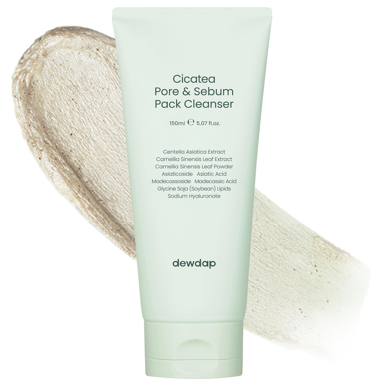 Cicatea Pore Sebum Cleanser, , Gentle Scrub, Wash with Centella Asiatica Hyal…