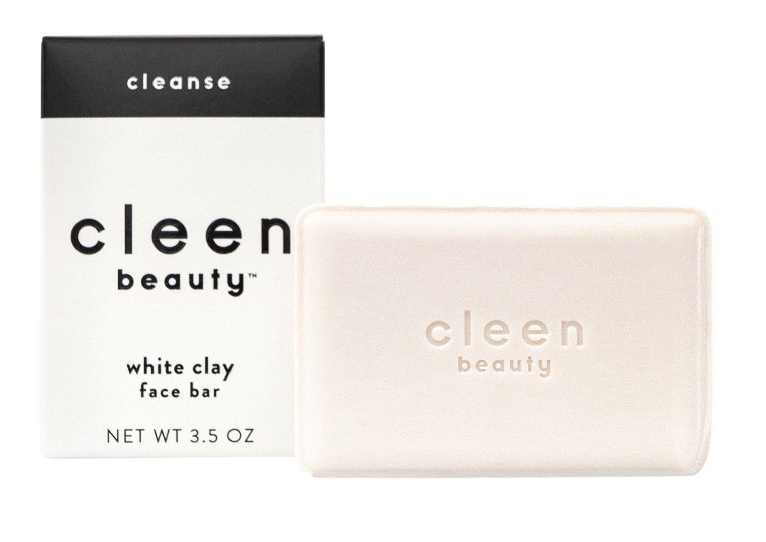 Cleen Beauty Cleanse White Clay Face Bar (New In Box) – 3.5 oz