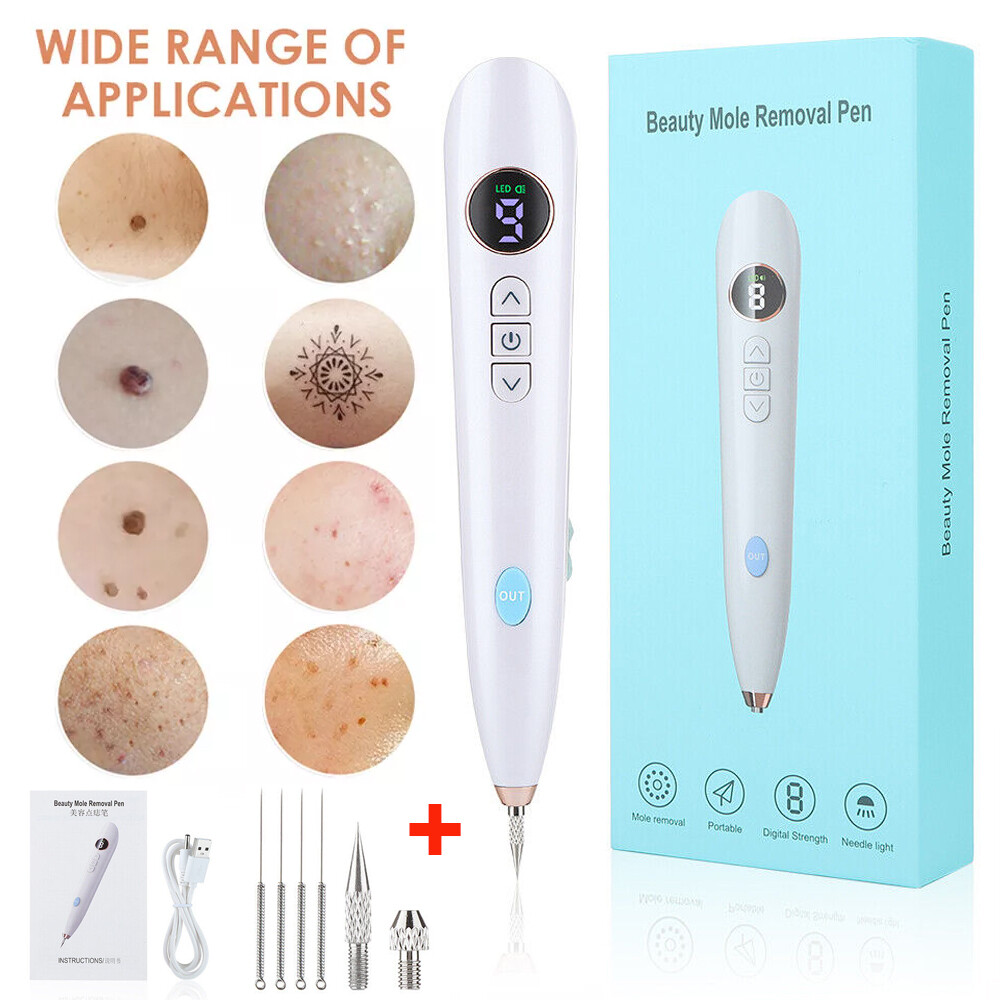 Laser Plasma Pen Skin Tag Mole Freckle Removal Dark Spot Tattoo Wart Remover Pen
